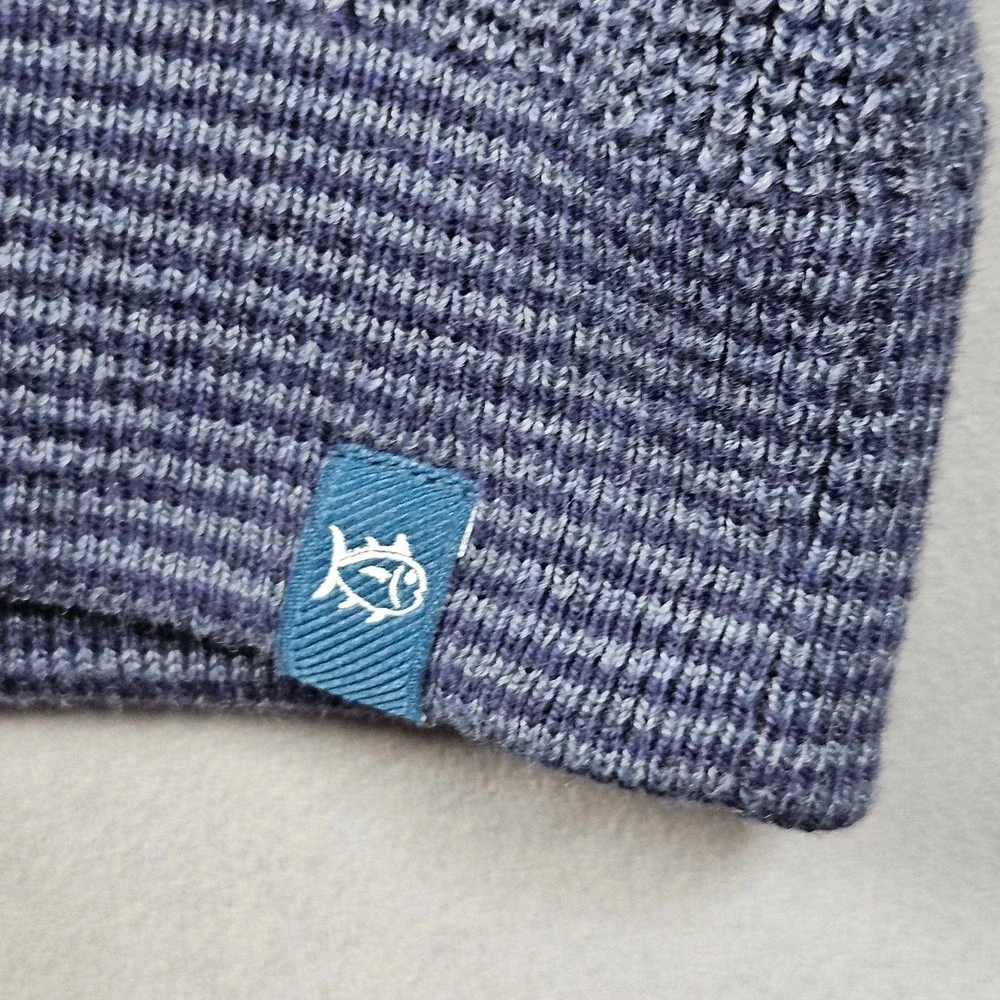 Southern Tide Sweatshirt Mens XL Blue Bailer Jade 1/4 Zip Waffle Knit Outdoor - Picture 4 of 11